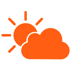 sun and cloud icon