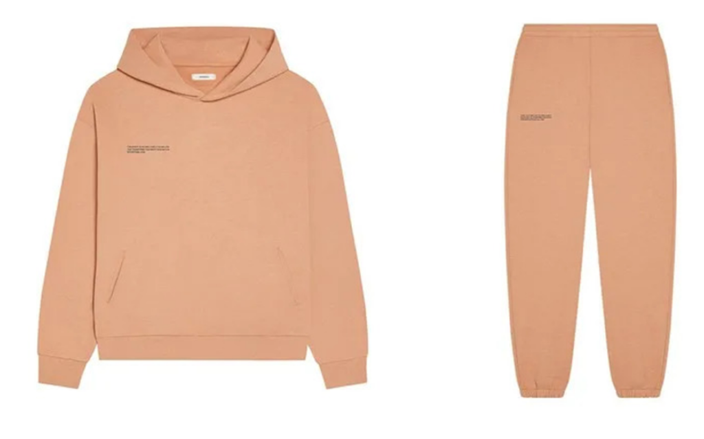 Pangaia brand rooibos dyed hoodie