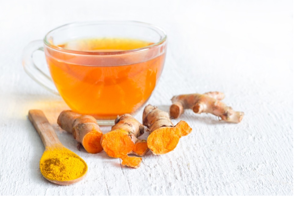 Turmeric in tea