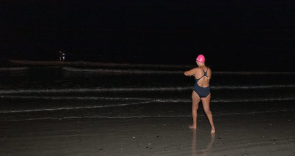 Karen Kennedy endurance swim to Robben Island